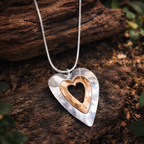 Vintage Heart Pendant Necklace