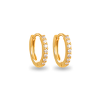 Pavé Clicker Hoop Earrings