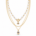 Nazar Pearl Layered Necklace