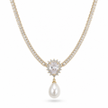 Pearl Drop Crystal Choker