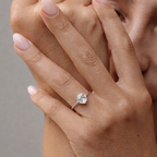 Floating Moissanite Ring