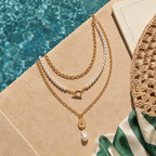 Pearl Medallion Layered Necklace