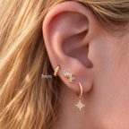 Pavé Clicker Hoop Earrings