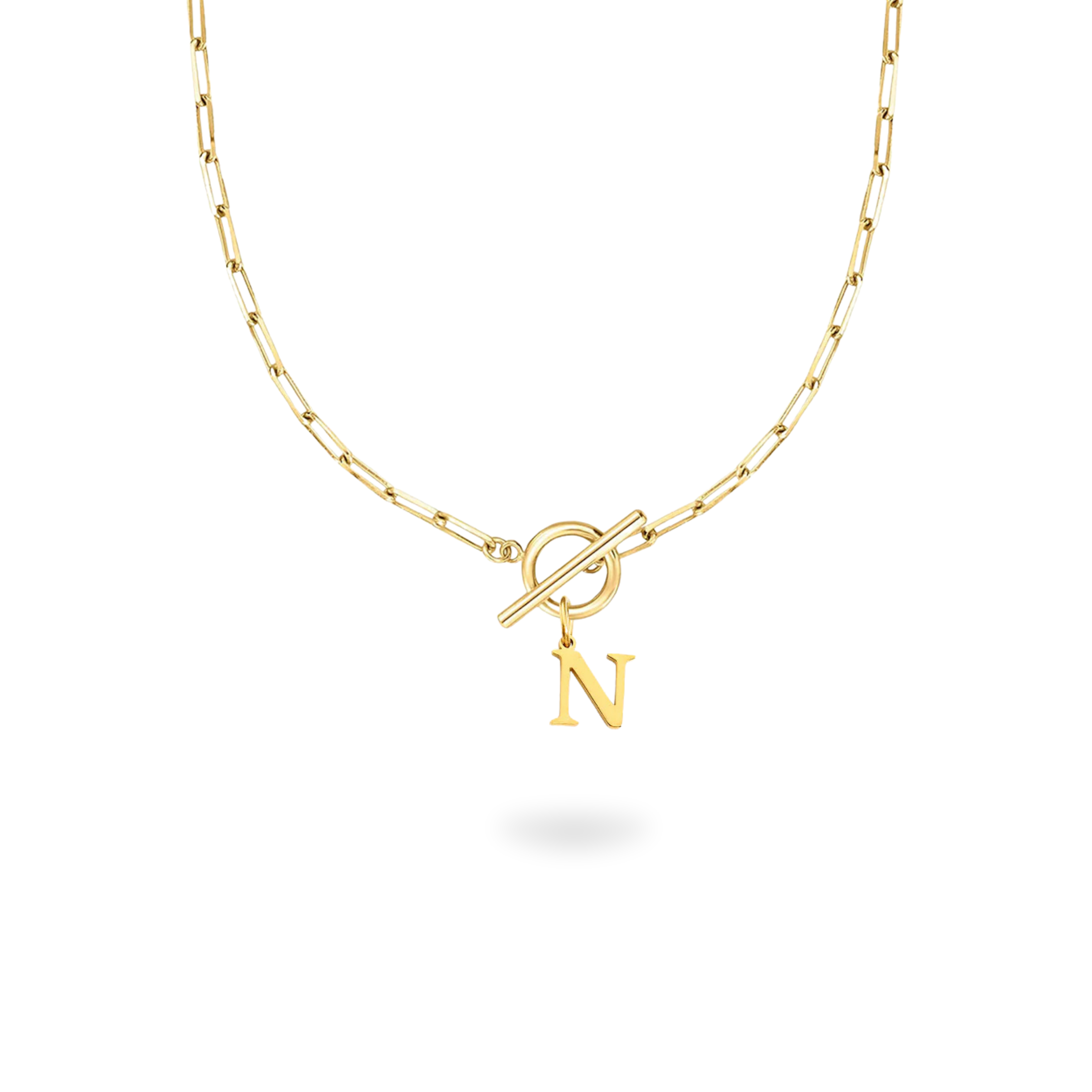 Lock Initial Necklace