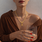 Lock Initial Necklace