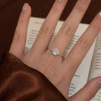 Floating Moissanite Ring