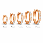 Pavé Clicker Hoop Earrings