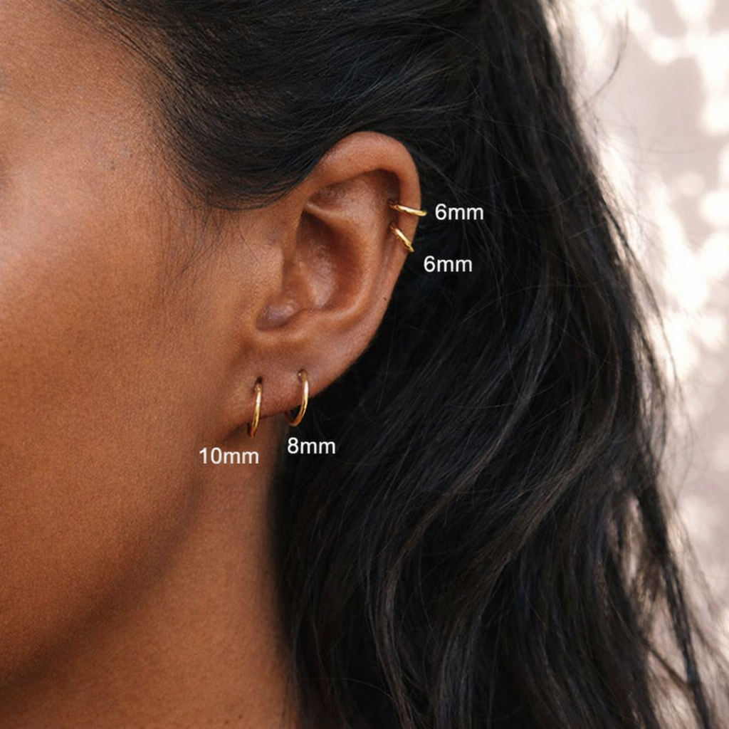 Slim Huggie Hoops