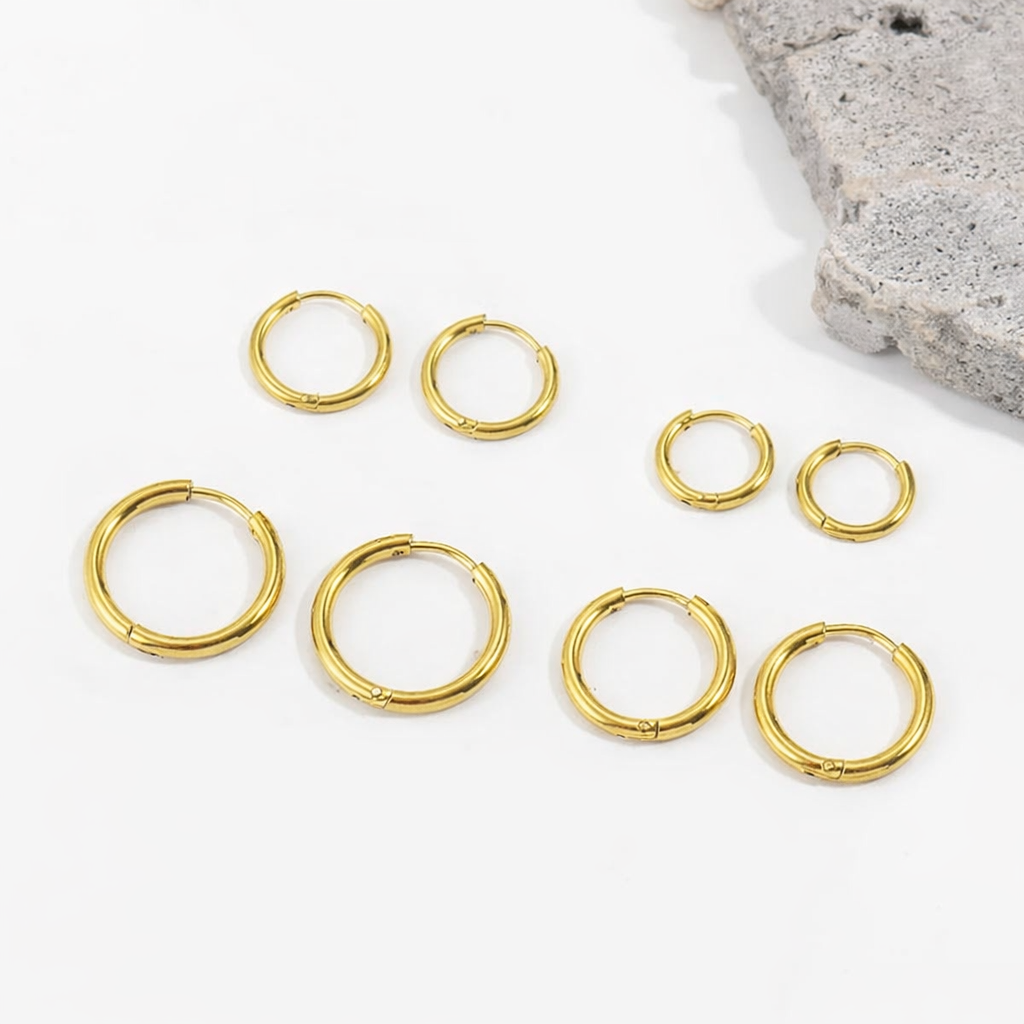 Slim Huggie Hoops