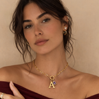 Pavé Initial Charm Necklace