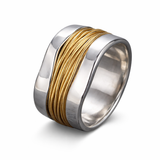 Golden Thread Wrap Ring