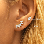 Marquise Bloom Flat Back Stud