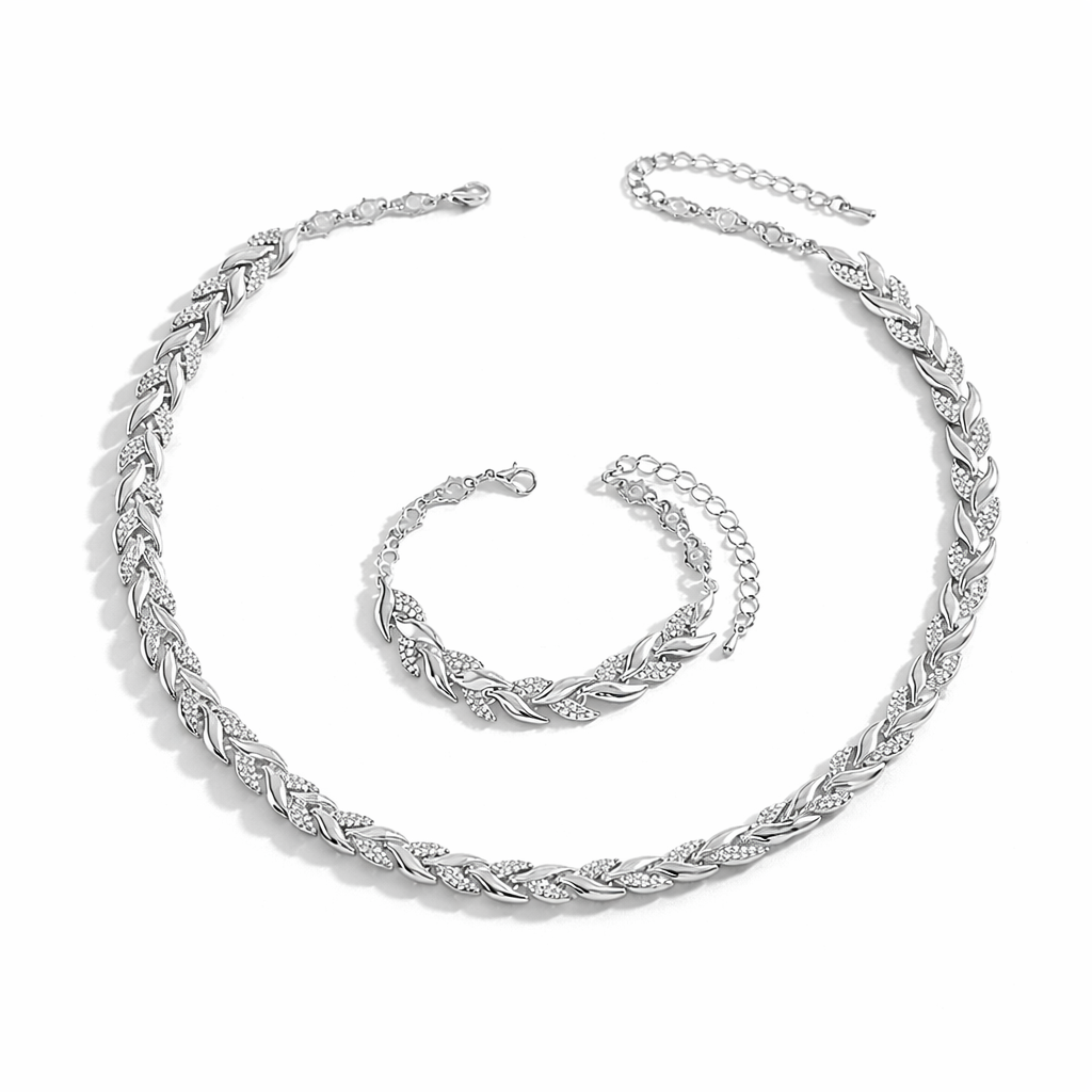 🎁 Mermaid Necklace & Bracelet Set (100% off)