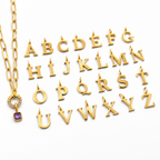 Pavé Initial Charm Necklace