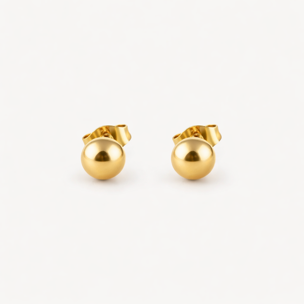 🎁 Plain Ball Stud Earrings (100% off)
