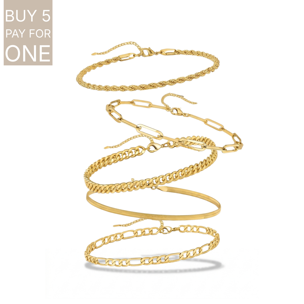 🎁 The Classic Chain Stack [5PC] (100% off)