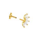 Marquise Bloom Flat Back Stud