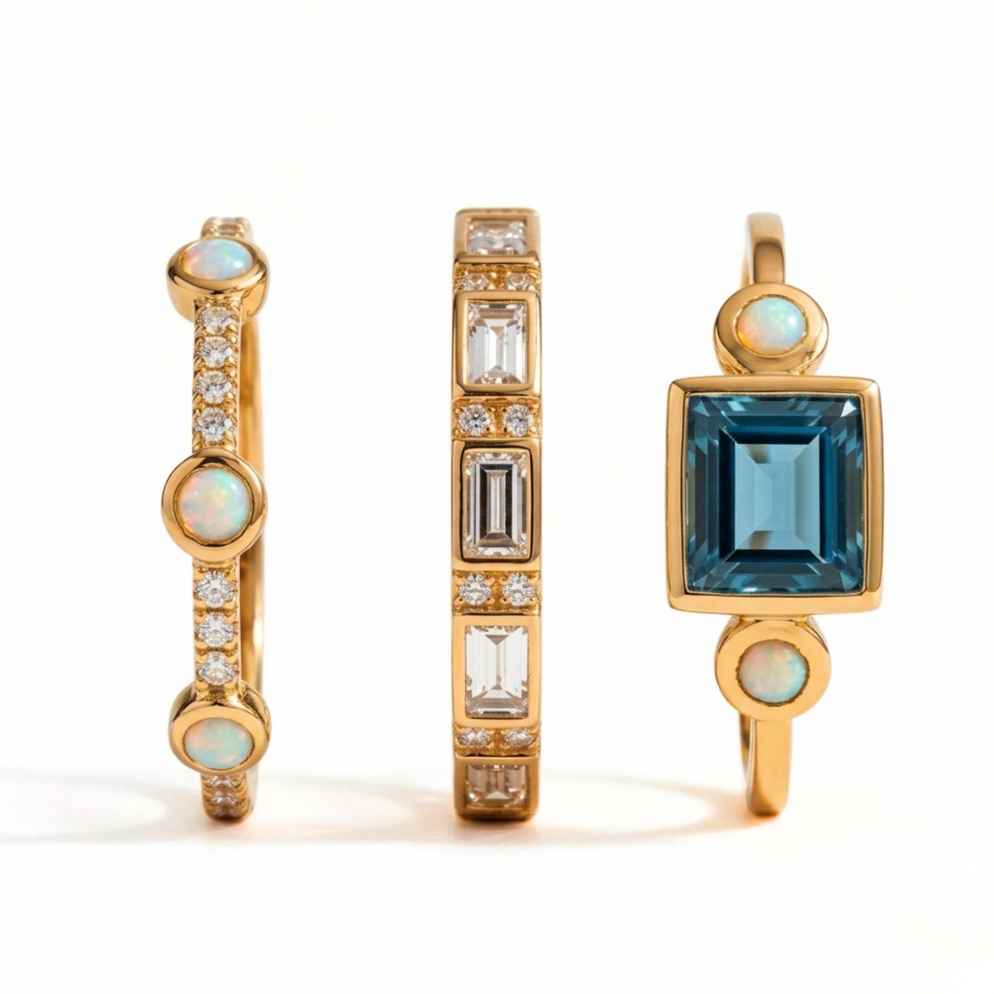 🎁 Oceania Crystal Ring Set (100% off)