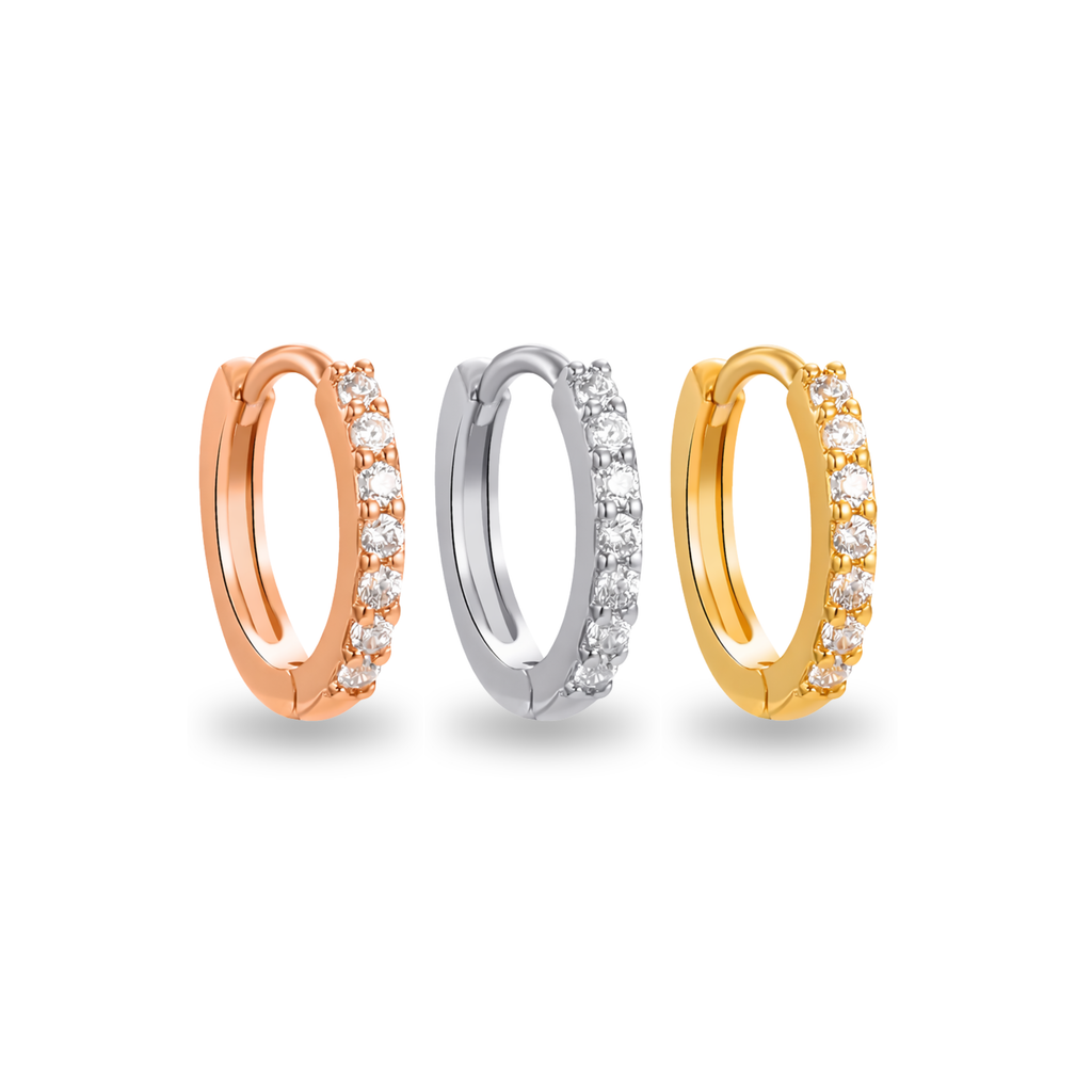 🎁 Pavé Clicker Hoop Earrings (100% off)